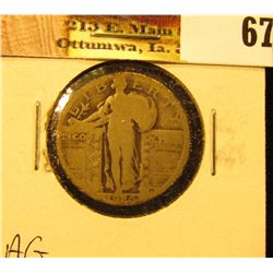 1926 D U.S. Standing Liberty Quarter, AG.