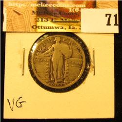 1927 S U.S. Standing Liberty Quarter, VG.