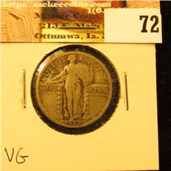 1928 P U.S. Standing Liberty Quarter, VG.