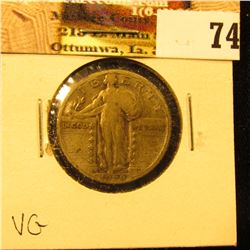 1928 S U.S. Standing Liberty Quarter, VG.