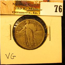 1929 P U.S. Standing Liberty Quarter, VG.