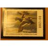Image 2 : 2000 Millenium Louisiana $5.50 State Migratory Waterfowl Stamp, mounted in a plastic page with liter