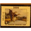 Image 2 : 2000 Millenium New Hampshire $4.00 State Migratory Waterfowl Stamp, mounted in a plastic page with l