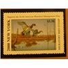 Image 2 : 2000 Millenium New York $5.50 State Migratory Waterfowl Stamp, mounted in a plastic page with litera