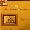 Image 2 : 2000 Millenium North Carolina $10.00 State Migratory Waterfowl Stamp, mounted in a plastic page with