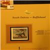 Image 2 : 2000 Millenium South Dakota $3.00 State Migratory Waterfowl Stamp, mounted in a plastic page with li