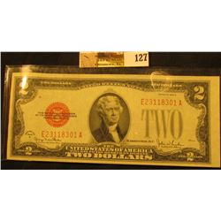 $2.00. Friedberg 1508. 1928G. No.E23118301A. Very Choice Crisp Uncirculated. With excellent color. S