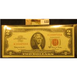 $2.00. Friedberg 1514. 1963A. No.A15589723A. Choice Crisp Uncirculated. With excellent color. Very n
