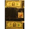 Image 1 : Pair of $2.00 Series 2013 Federal Reserve Notes, Friedberg #1940F & 1940F*, one is a Rare Star repla