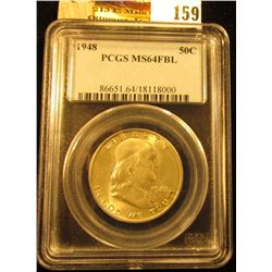 1948 P Franklin Half Dollar, PCGS slabbed MS64FBL.