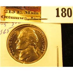 1938 D Jefferson Nickel, Superb Gem BU with 4-5 steps.