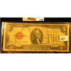 Series 1928G Two Dollar United States Note "Red Seal"