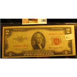Series 1953B Two Dollar United States Note, S/N A69352159A, Crisp Uncirculated.
