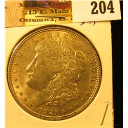 1921 P U.S. Morgan Silver Dollar.