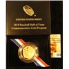 Image 2 : 2014 S National Baseball Hall of Fame Proof Half-Dollar in original box with literature as issued.