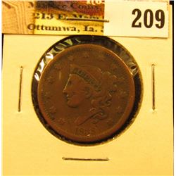 1838 U.S. Large Cent, VG.
