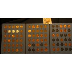 1941-74 Partial Set of Lincoln Cents in a blue Whitman folder. Several BU Coins.