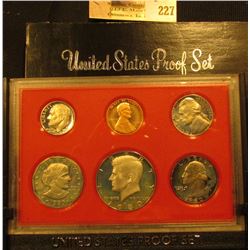 1980 S U.S. Proof Set in original holder. Includes Cent to Half Dollar.
