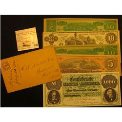 Jan. 3rd, 1865 Civil War Stamped Cover addressed to Keokuk Co., Iowa, Stamp has a hand written cance