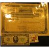 Image 1 : Aug. 3rd, 1927 Capital Stock Certificate number 2055 for 6 Shares "The Pioneer Steamship Company Men
