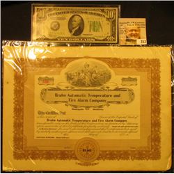 Number 138 "Bruhn Automatic Temperature and Fire Alarm Company Minneapolis Minnesota", central vigne