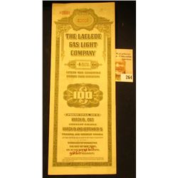 Red stamped "Specimen" "The Laclede Gas Light Company 4 1/2" Fifteen Year Convertible Sinking Fund D