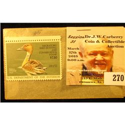1986 RW 53 Federal Migratory Bird Hunting $7.50 Stamp, unsigned, original gum, NH, VF.