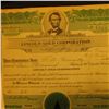 Image 2 : June 22, 1929 1000 Shares Stock Certificate for "Lincoln Gold Corporation", Nevada, cut-cancel throu
