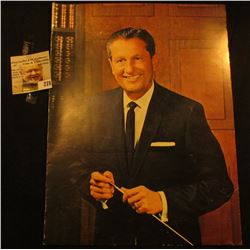 Lawrence Welk advertising Brochure with three autographs including Lawrence Wilk, Myron, & Joe Finny
