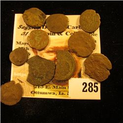 (10) Different Roman Copper Coins. None identified at this time.