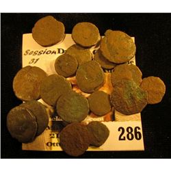 (19) Different Roman Copper Coins. None identified at this time.