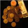 Image 1 : Roll of (54) 1918 S U.S. Lincoln Cents in a plastic coin tube.