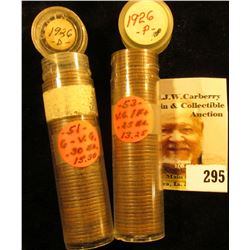 (53) 1926 P & (51) 26 D U.S. Lincoln Cents in a plastic coin tubes.