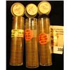 Image 2 : (52) 1929 P, (54) 29 D, (36) 29 S U.S. Lincoln Cents in a plastic coin tubes.