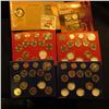 Image 1 : (2) Partial U.S. Mint Sets in original holders containing coins from 2013 & 2015, all Gem BU. (face 