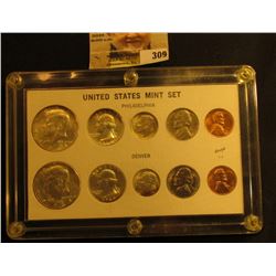 1964 P & D United States Mint Set in a Capital holder. Gem BU. (10 piece).