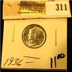 1936 Mercury Dime in a super nice High Grade.