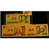 Image 1 : 1980 $2, $5, & $10 Zhongguo Renmin Yinhang Bank Notes, VF-CU.