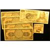 Image 1 : (5) One Peso & (1) Five Peso Mexico Banknotes in grades up to CU.