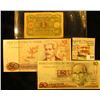 Image 1 : (2) Different 50 Cruzados from the Central Bank of Brazil; & 1920 German One Mark Banknote.