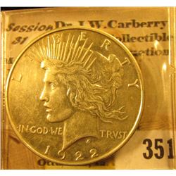 1922 P U.S. Peace Silver Dollar.