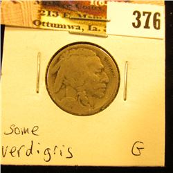 1917 S Buffalo Nickel, G, some verdigris.