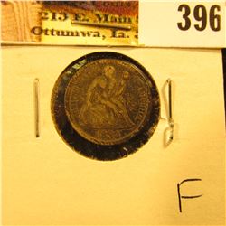 1883 P U.S. Seated Liberty Dime, Fine.