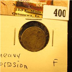 1887 S U.S. Seated Liberty Dime, Fine, heavy corrosion.