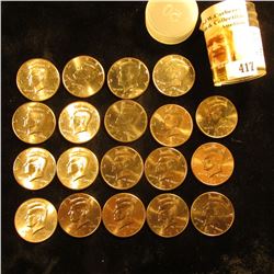 Plastic Tube containing 1987 P, D, 2002 P, D, 2003 P, D, 2004 P, D, 2005 P, 2006 P, D, 2007 P, D, 20