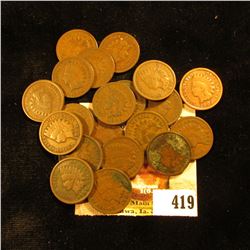 Mixed group of (19) Various Indian Head Cents.