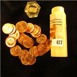 (30) Uncirculated Philadelphia & Denver U.S. Mint Medals in a hexagonal coin tube.