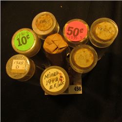 Full & partial Rolls of Old U.S. Wheat Cents, including 1928 D, 30 S, 35 D, 39 S, 43, 47 S, 48 S & 4