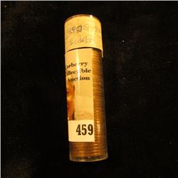 1950 S Original BU Roll of U.S. Lincoln "Wheat back" Cents in a plastic tube.
