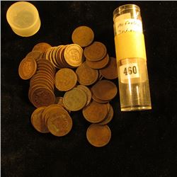 (53) Old U.S. Indian Head Cents dating back to and including an 1863. Mixed dates in a plastic tube.